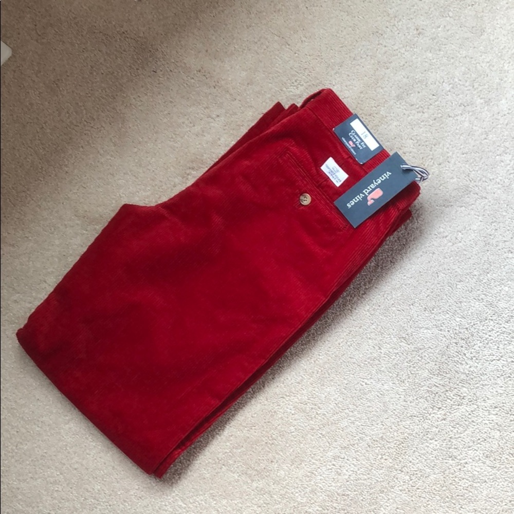 Boys Red Vineyard Vines Cords